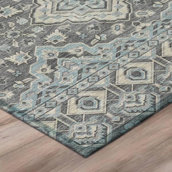 Chantille Machine Washable Indoor/Outdoor Abstract ACN3104 Gray 3 ft. x 4 ft. Area Rug