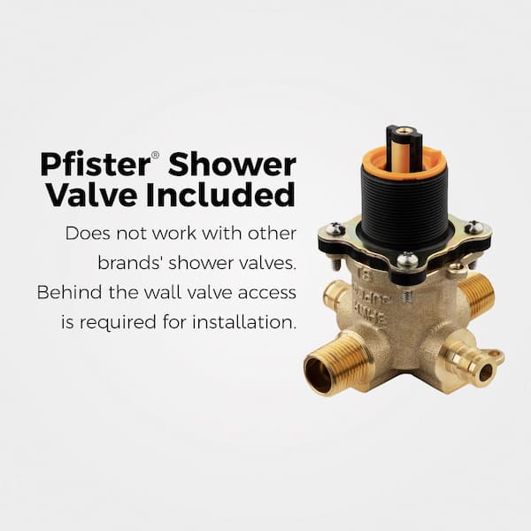 3-Handle 1-Spray Tub and Shower Faucet with Metal Knob Handles Polished Chrome (Valve Included)