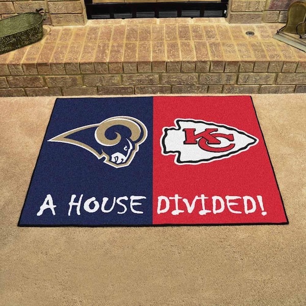 FANMATS NFL Vikings/Packers Purple House Divided 3 ft. x 4 ft. Area Rug  8462 - The Home Depot