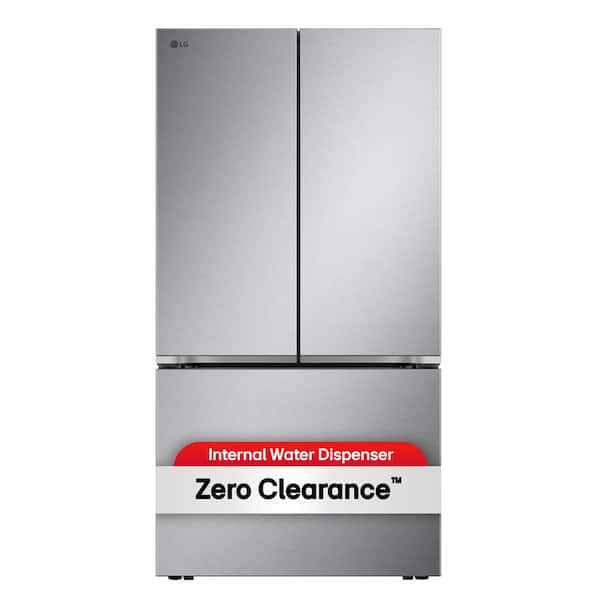 36 in. 25 cu. ft. Counter-Depth MAX with Zero Clearance 3-Door French Door Refrigerator with Thin Door Design