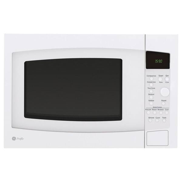 GE Profile 1.5 cu. ft. Countertop Microwave in White