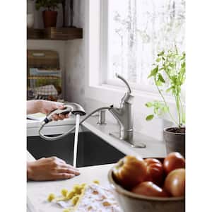Marietta Single-Handle Pull-Out Sprayer Kitchen Faucet in Spot Resist Stainless