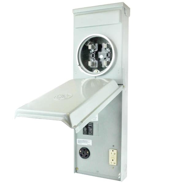 GE Metered RV Panel with 30 Amp RV Receptacle and 20 Amp GFCI Receptacle
