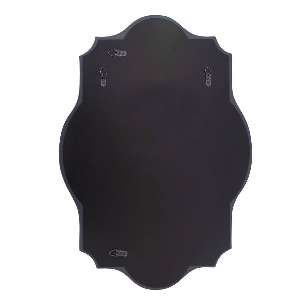 Elegant Frameless Scalloped Edge Rectangular Mirror 24" x 32"