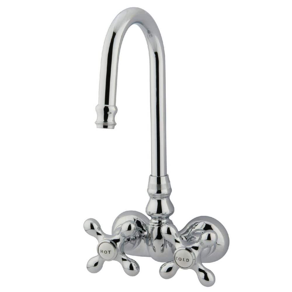 Kingston Brass Vintage 2Handle WallMount Claw Foot Tub Faucet in