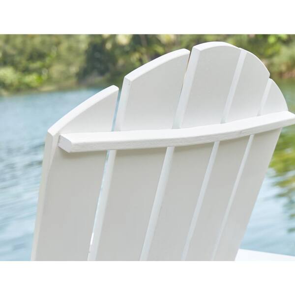 hampton bay lattice folding white outdoor adirondack chair