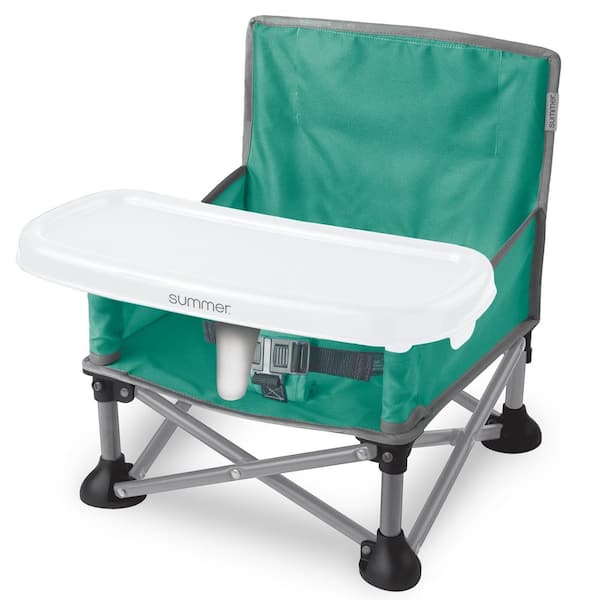INGENUITY Pop N Sit Portable Booster (Teal and Grey)