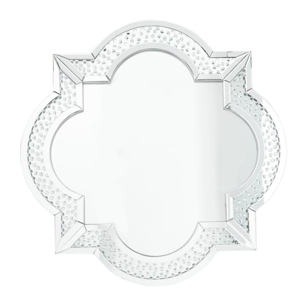 Litton Lane 39 In. x 39 In. Silver MDF Glam Wall Mirror 040727 - The ...