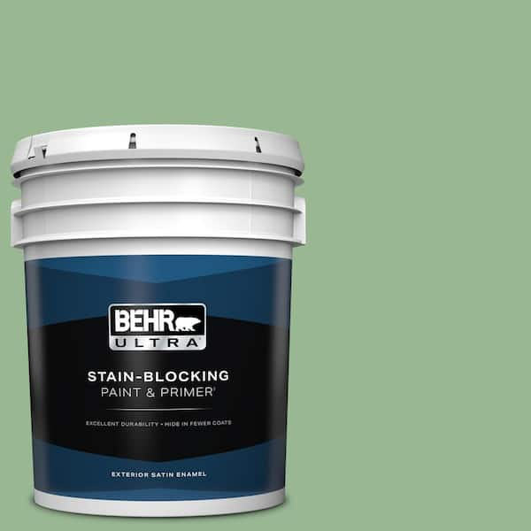 BEHR ULTRA 5 gal. #M400-4 Brookview Satin Enamel Exterior Paint & Primer