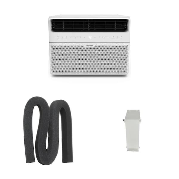 10,000 BTU Smart Wi-Fi Window Air Conditioner for 450 sq. ft., 1-1/4 in. Weatherseal, and Heavy-Duty Support