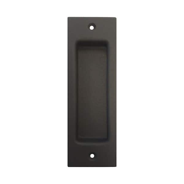 Pacific Entries 6-1/2 in. x 2-1/8 in. Oil Rubbed Bronze Flush Pull Sliding Door Handle