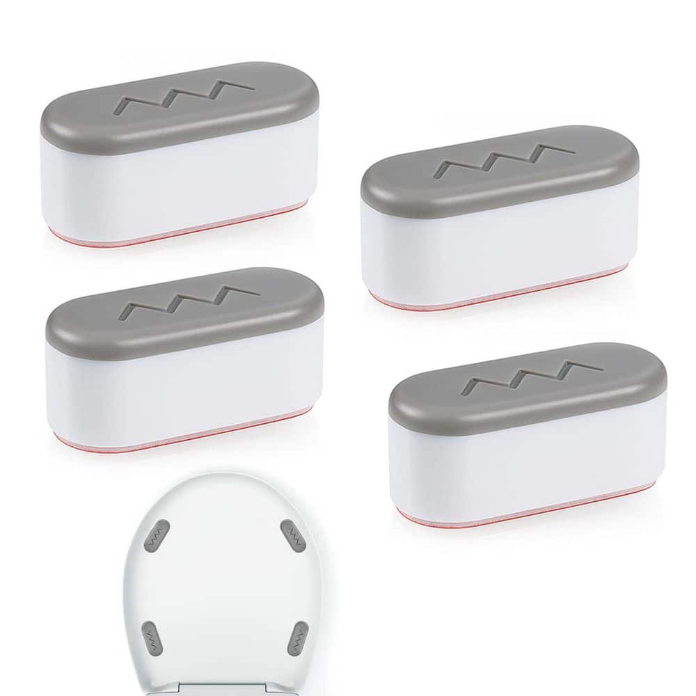 Bidet Toilet Seat Bumper Attachment with Strong Adhesive 4 Pack, Universal Fit, Prevents Seat Movement price history on PriceWatchPro