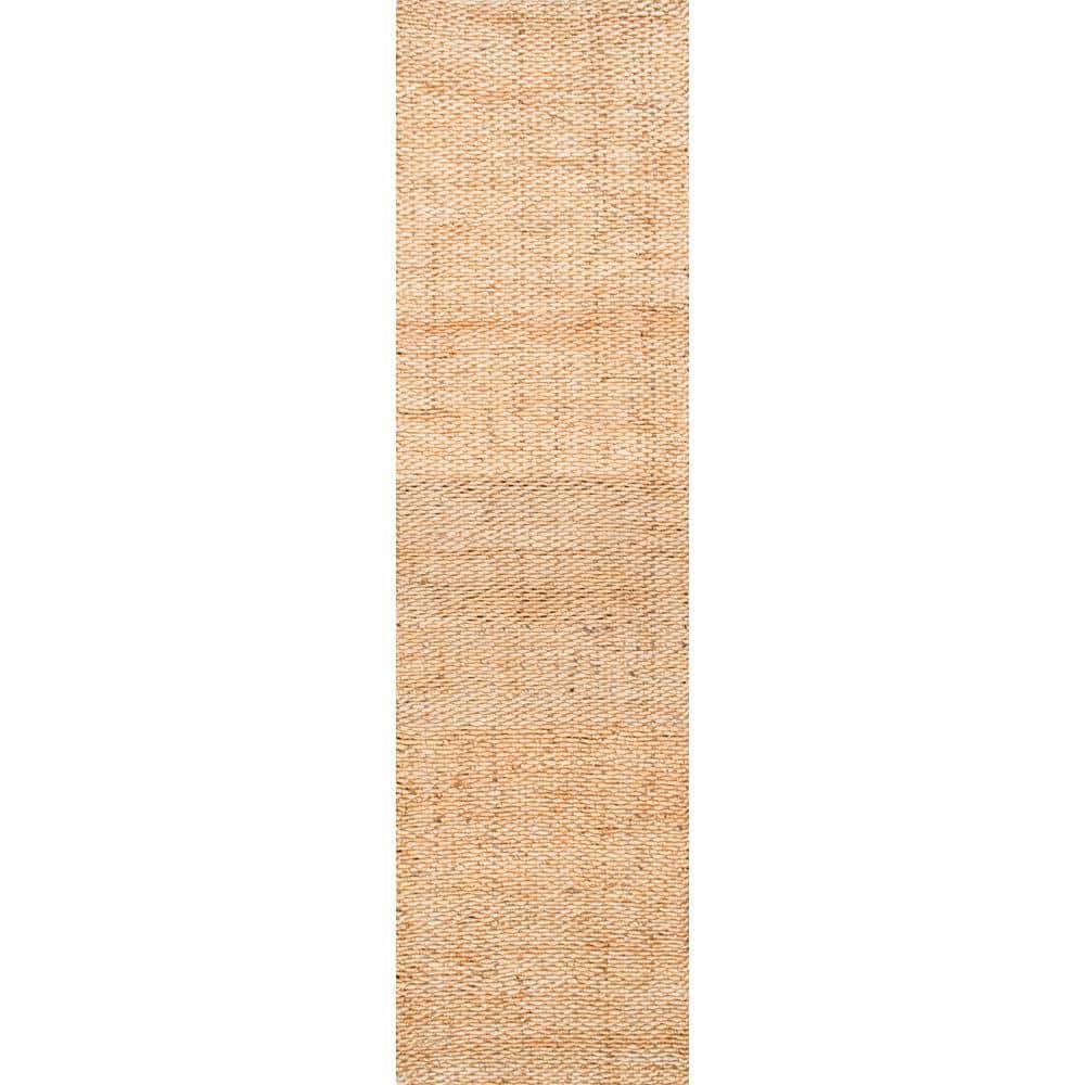 Hailey Farmhouse Solid Jute Tan 3 ft. x 6 ft. Runner Rug price history on PriceWatchPro