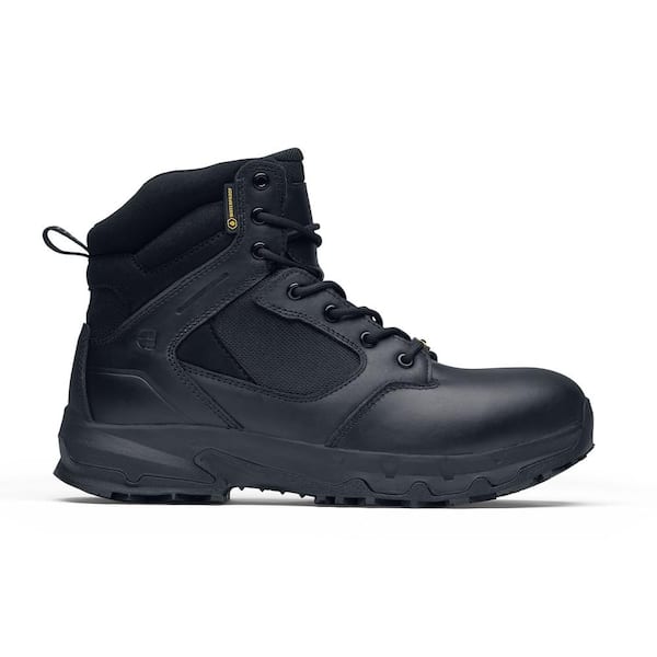 Unisex Defense Water Resistant 6 in. Work Boots - Composite Toe- Black Size 9.5(M)