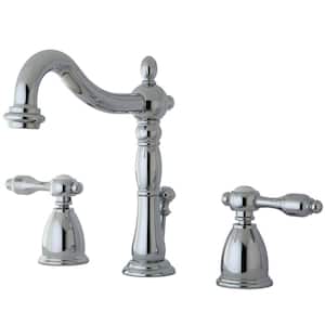 Tudor 8 in. Widespread 2-Handle Bathroom Faucet in Polished Chrome