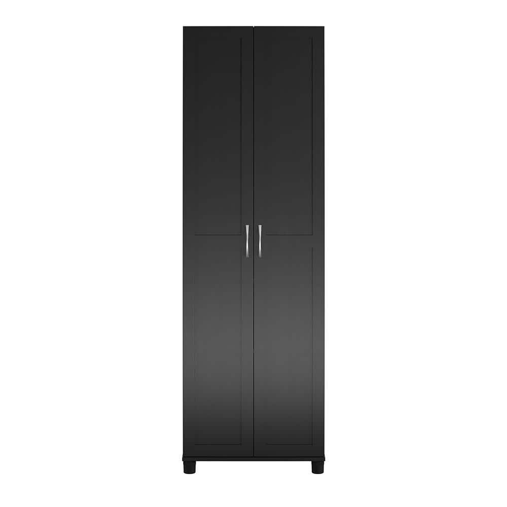 Systembuild Evolution Lory Framed 24  Utility Cabinet  Black