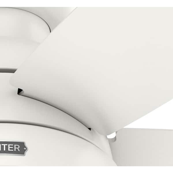 Hunter Lilliana 52 in. Indoor Fresh White Ceiling Fan with Light 