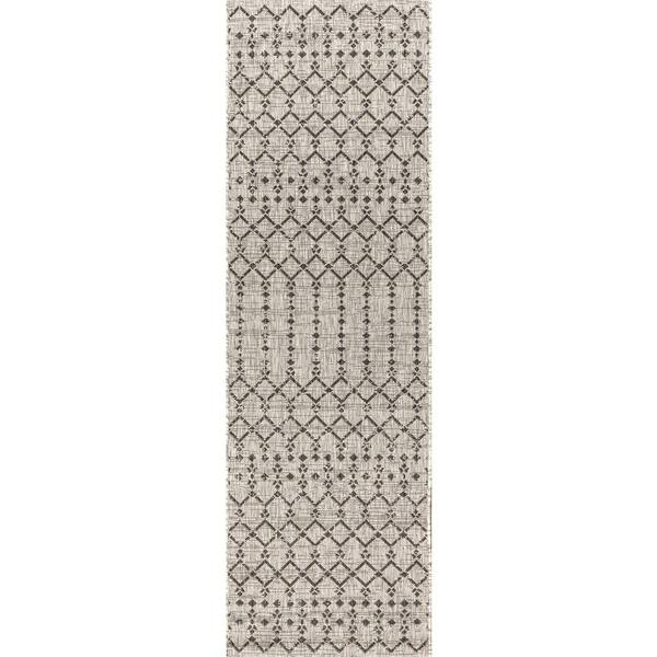 JONATHAN Y Ourika Moroccan Geometric Textured Weave Indoor/Outdoor ...