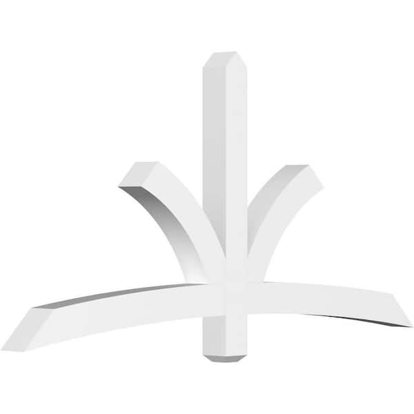 Ekena Millwork Davenport 72 in. W x 36 in. H x 4 in. D Signature Polyurethane Bracket