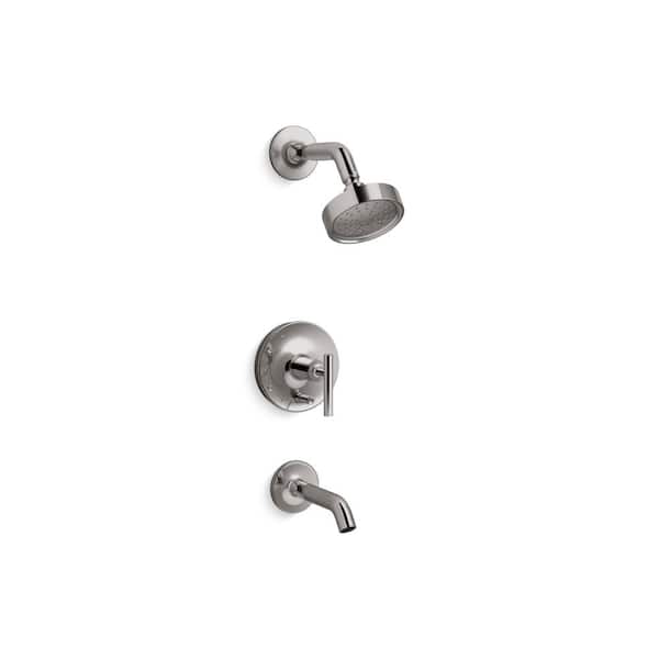 KOHLER Purist Rite-Temp Bath And Shower Trim Kit With Push-Button Diverter And Lever Handle 1.75 Gpm