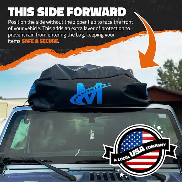 Mockins 35 cu. ft. Waterproof Rooftop Cargo Carrier Bag 80 in. x