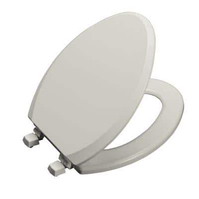 KOHLER Triko Deluxe Molded Toilet Seat, Elongated, Closed-front With Cover, In Ice Grey-DISCONTINUED