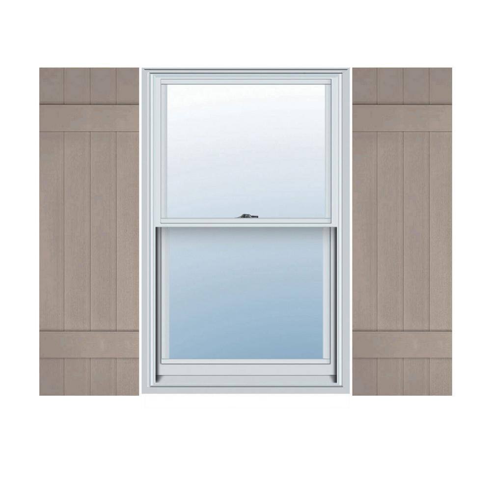 14 in. W x 50 in. H TailorMade Four Board Joined (2 Batten), Board-n-Batten Shutters - Clay price history on PriceWatchPro
