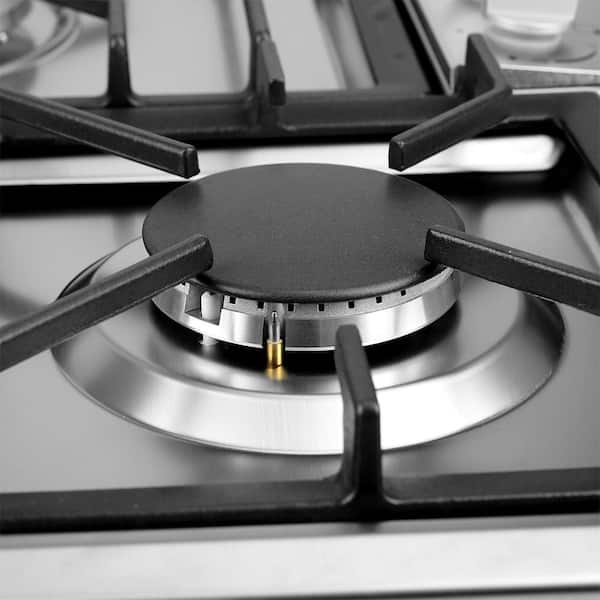 Fotile Tri-Ring 36 in. GAS Cooktop in Stainless Steel with 5 Burners Including Flame Failure Device, Silver
