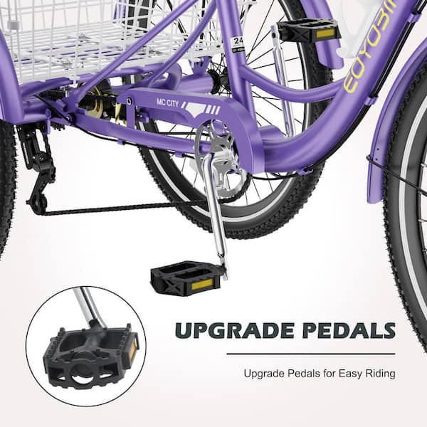 MOONCOOL Adult Tricycle, 20 in. wheels, rear storage basket