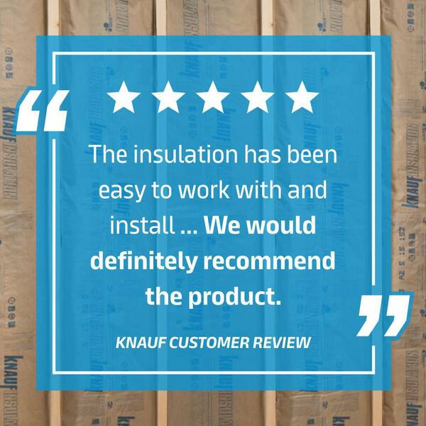 Knauf Insulation R30 Kraft Faced 16 in. x 48 in. Precut Fiberglass ...