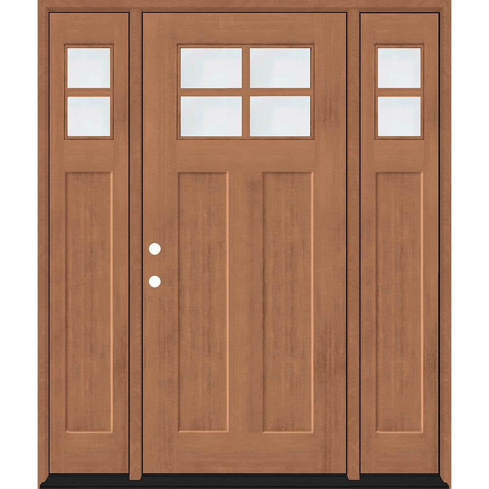 Regency 68 in. x 80 in. RHIS 4L-1/4Toplite Clear Glass AutumnWh Stain Fir Fiberglass Prehung Front Door w/Dbl 14 in. SL price history on PriceWatchPro