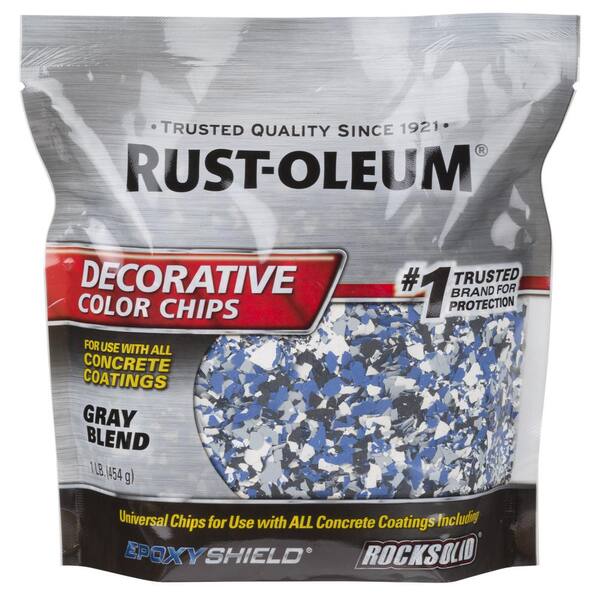 Rust-Oleum 1 lb. Gray Decorative Color Chips