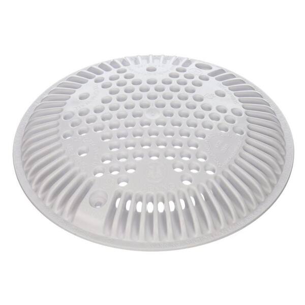 HAYWARD Swimming Pool Dual Suction Round Leaf Outlet 8 in. White Cover Replacement (6-Pack)
