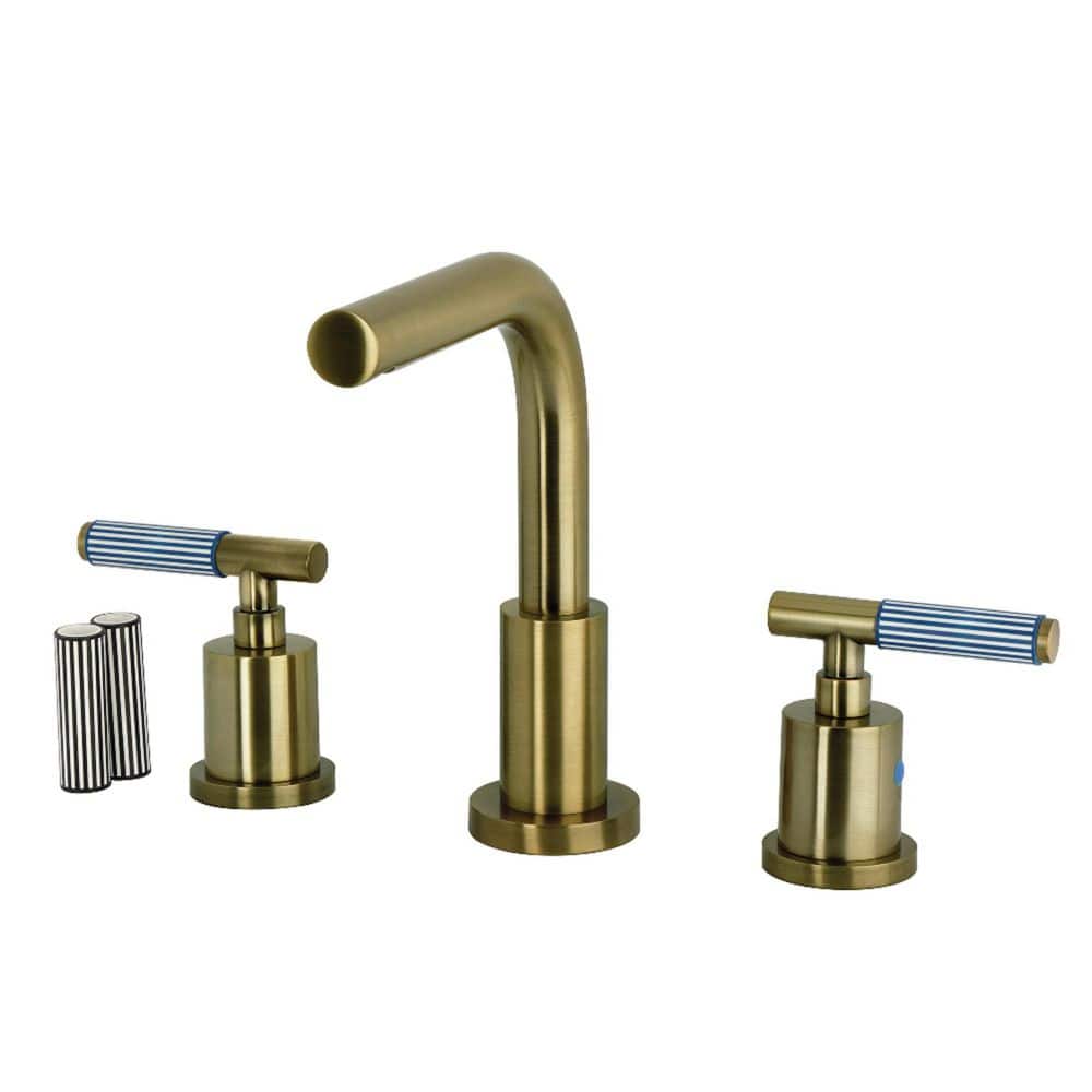 Verona 8 in. Widespread 2-Handle Bathroom Faucet in Antique Brass price history on PriceWatchPro