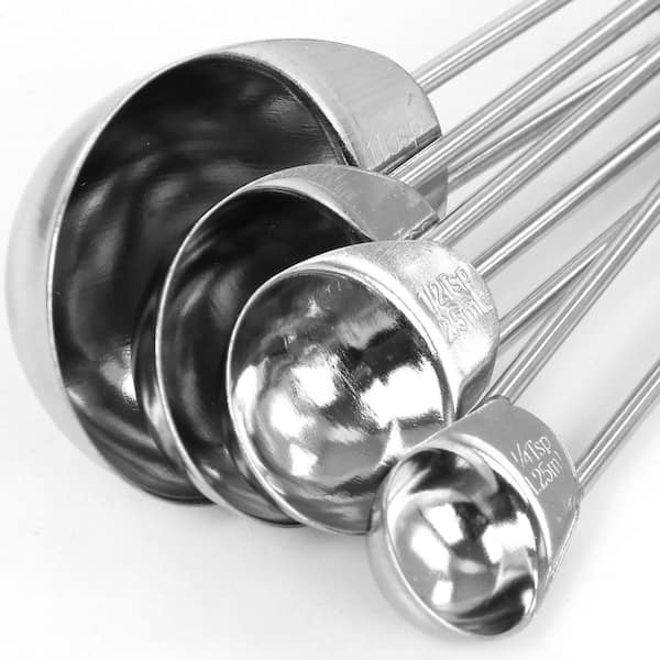 Graphite Gray Stainless Steel Nesting Measuring Spoons