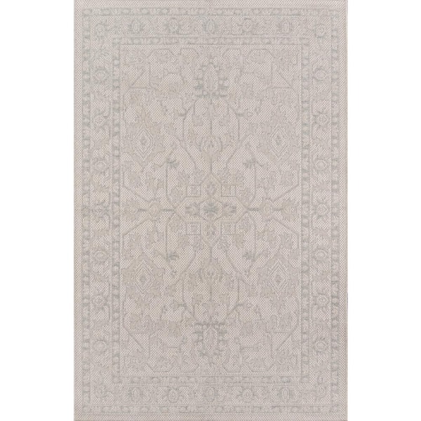 Erin Gates by Momeni Downeast Boothbay Grey 7 ft. 10 in. x 10 ft. 10 in. Indoor Outdoor Rug