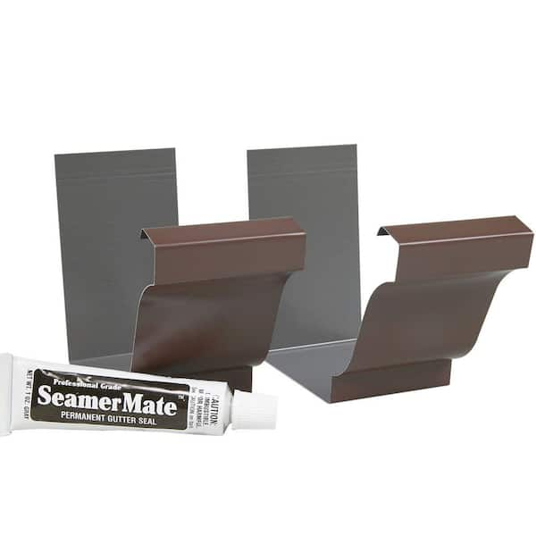 Amerimax Home Products 5 In. Brown Aluminum Gutter Seamers With ...