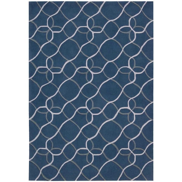 Nourison Contour Denim 4 ft. x 6 ft. Area Rug