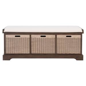 Safavieh Landers Console 3 Cassetti In Stile Fattoria - Finitura Marrone, 120x33x75 Cm