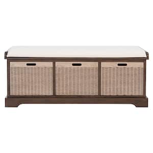 Safavieh Landers Console 3 Cassetti In Stile Fattoria - Finitura Marrone, 120x33x75 Cm