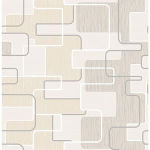 Balise Khaki Geometric Khaki Wallpaper Sample