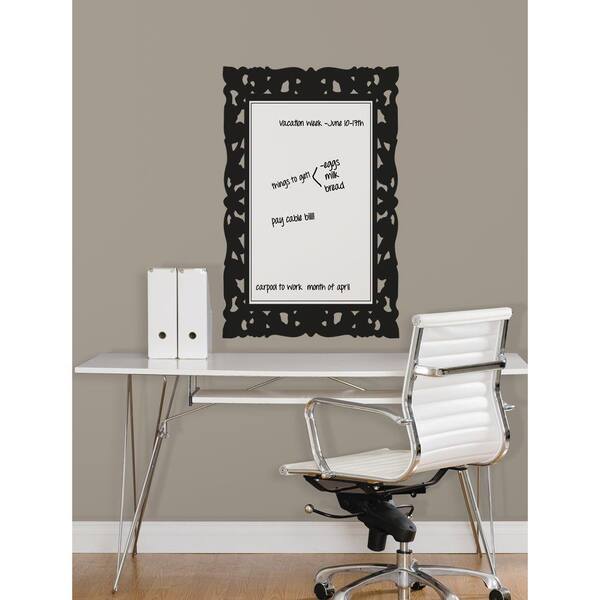RoomMates 2.5 in. x 27 in. Ornate Frames Dry Erase Peel and Stick Wall Decals