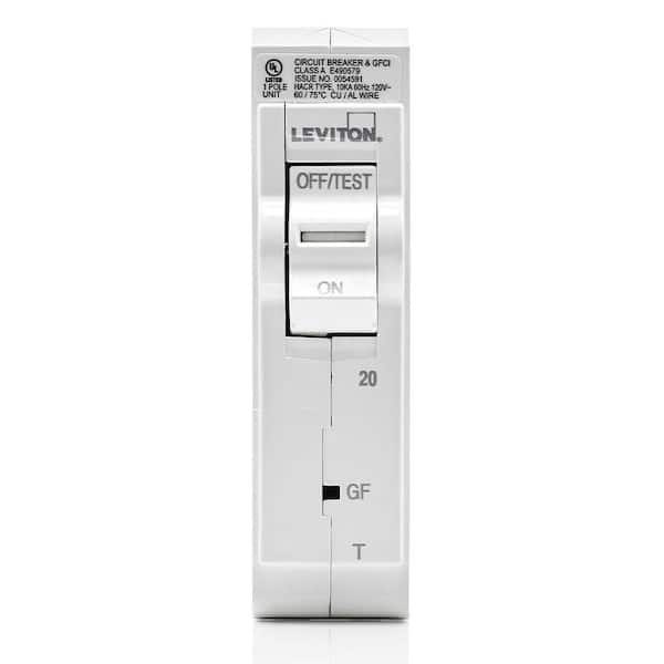 Branch Circuit Breaker, GFCI 1-Pole 20 Amp, 120-Volt, Thermal Magnetic LB120-GFR