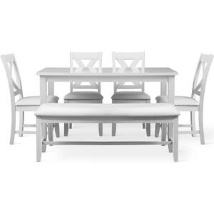 Kendal 6 Piece Dining Set, White