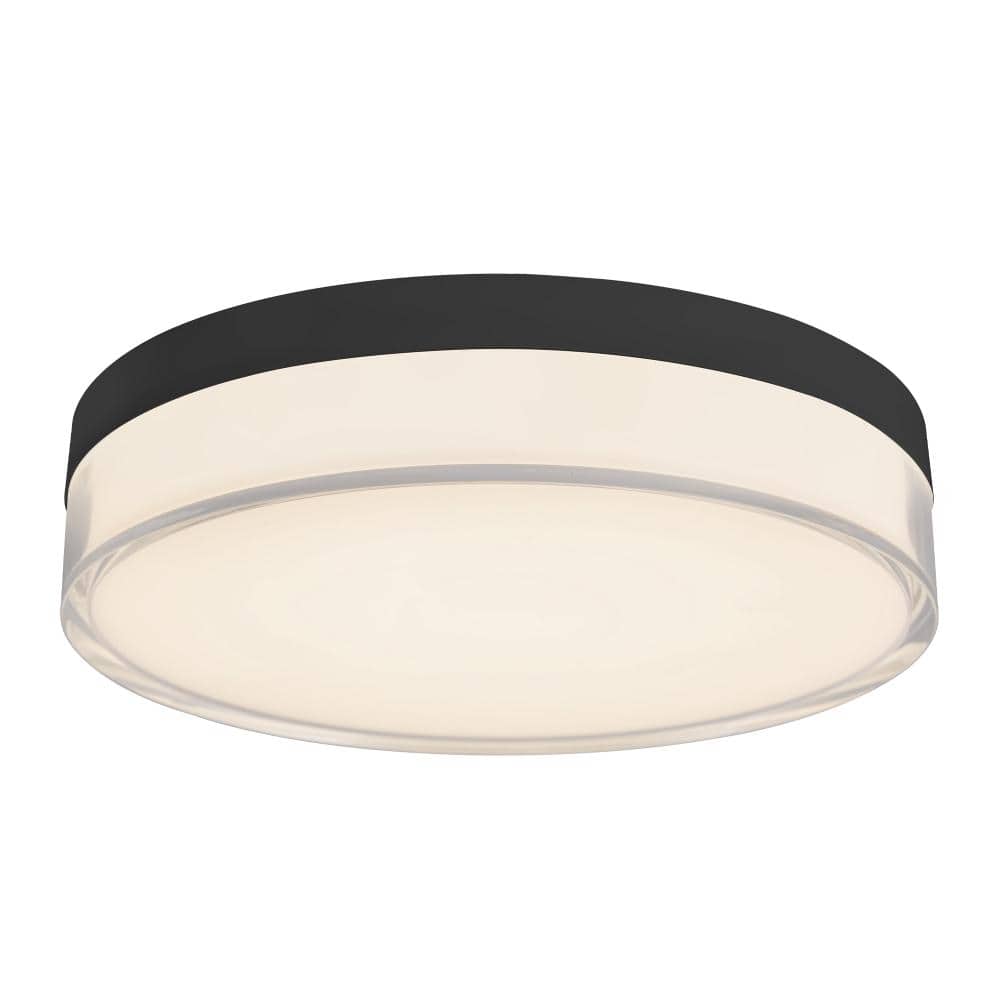 Quara 7-in Black dimmable LED Flush Mount price history on PriceWatchPro