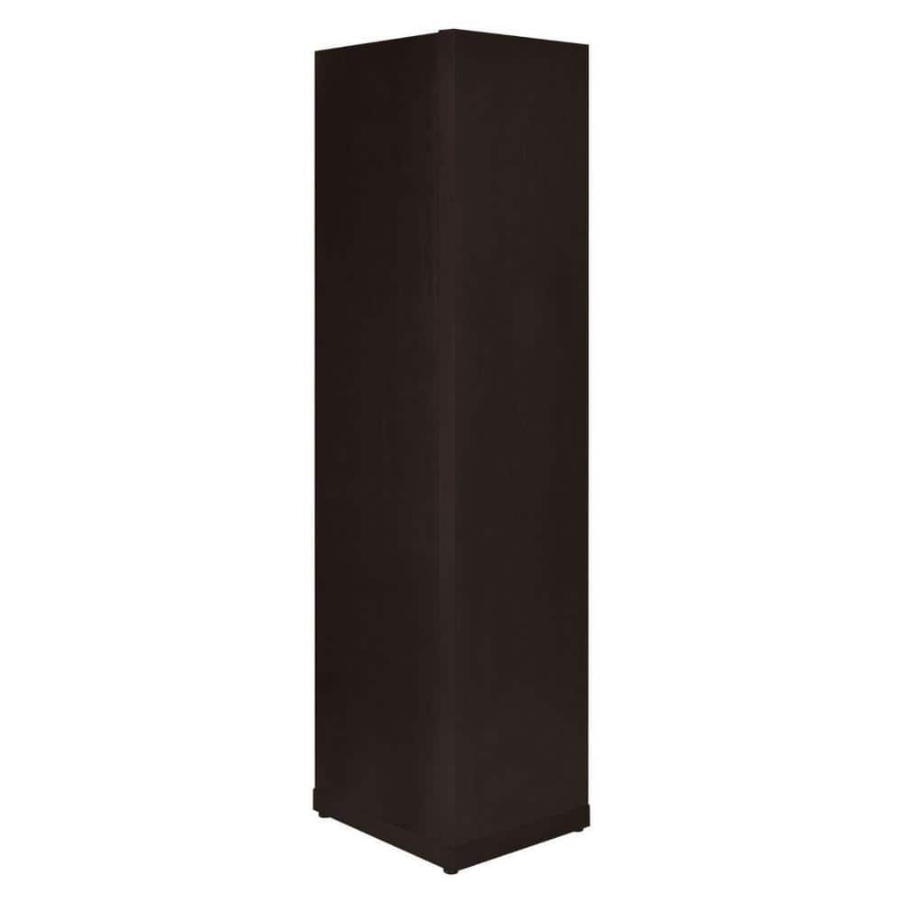 Casual Contemporary Cappuccino Corner Bookcase with 5 Shelves