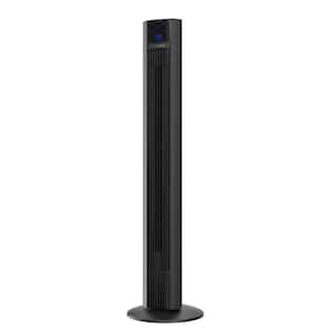 Xtra Air 48 in. 4-Speed Tower Fan in Black with Digital Display, Auto Mode, Timer and Remote Control