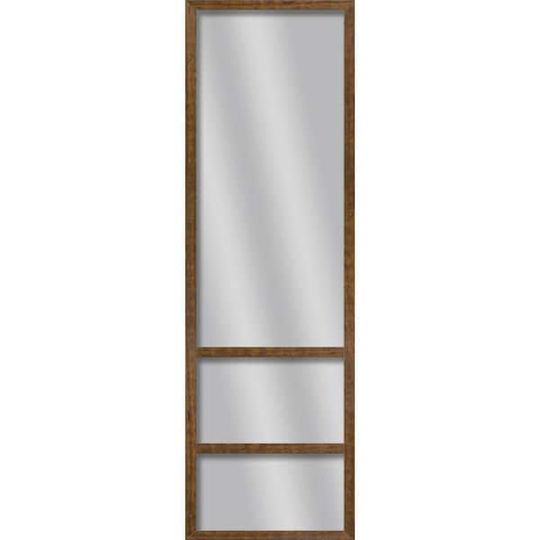 PTM Images Large Rectangle Natural Wood Art Deco Mirror (49.75 in. H x 13.73 in. W)