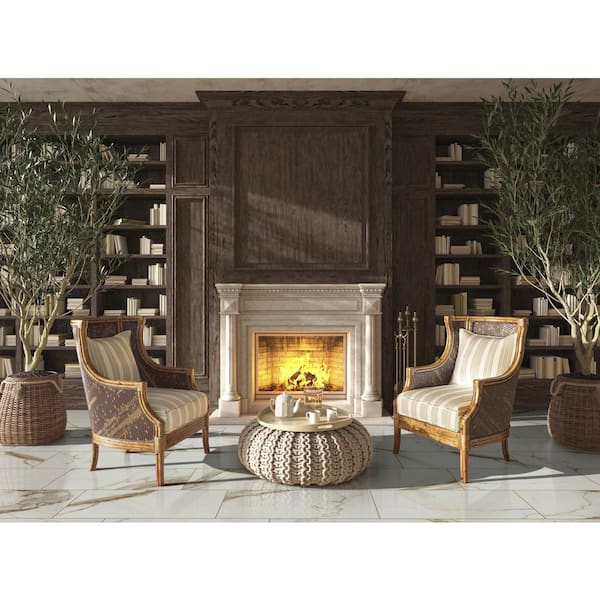 Michella Marbella 12 in. x 24 in. Polished Porcelain Stone Look Floor and Wall Tile (13.56 sq. ft./Case)