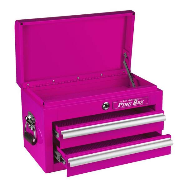 The Original Pink Box 18 in. 2-Drawer Mini Chest, Pink
